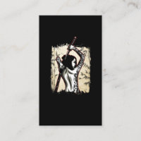 Japanese Samurai Girl Tattooed Female Warrior Business Card