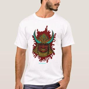 Japanese samurai helmet cool t-shirt design
