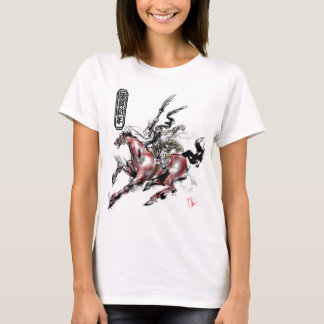 Japanese samurai horse art equestrian sumi T-Shirt