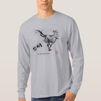 Japanese samurai horse art equestrian sumi T-Shirt