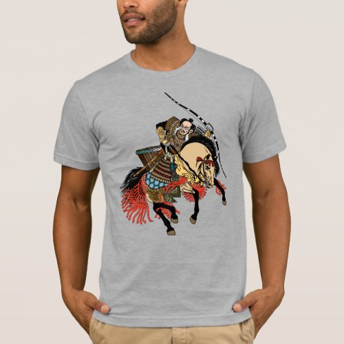 Japanese samurai horseman T_Shirt