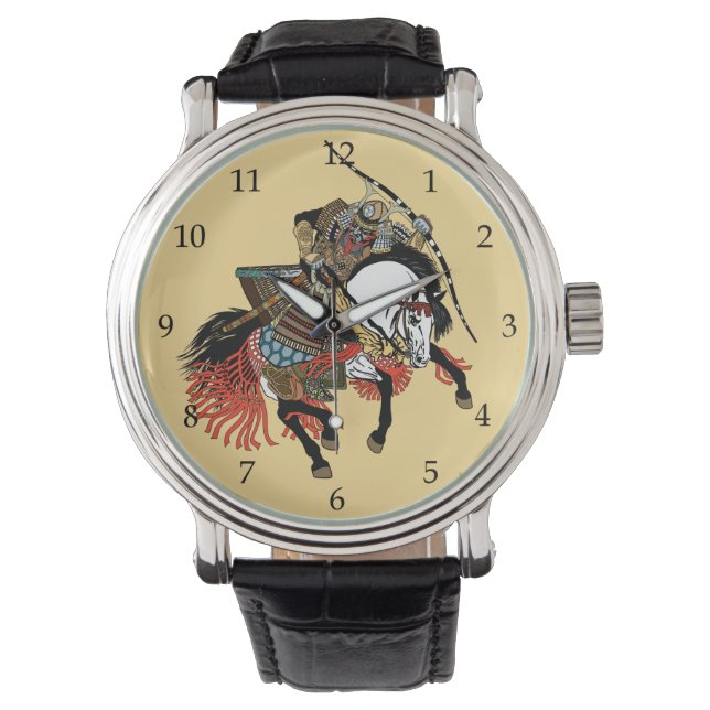 Japanese samurai horseman watch (Front)