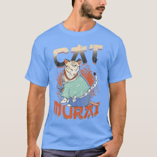 Japanese Samurai Ninja Cat Samurai  (2) T-Shirt