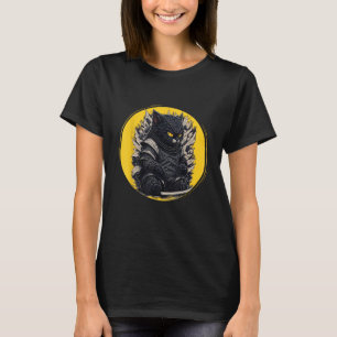 Japanese Samurai Ninja Cat T-Shirt
