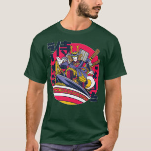 Japanese Samurai Ramen Noodle Soup T-Shirt