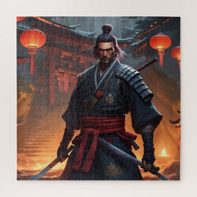 Japanese Samurai ready for war Jigsaw Puzzle (Vertical)