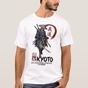 Japanese Samurai Ronin Warrior Kyoto Bushido Art T-Shirt