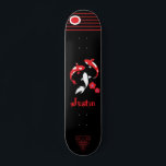 Japanese Samurai skateboard with name<br><div class="desc">Japanese Samurai skateboard with name</div>