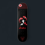 Japanese Samurai skateboard with name<br><div class="desc">Japanese Samurai skateboard with name</div>
