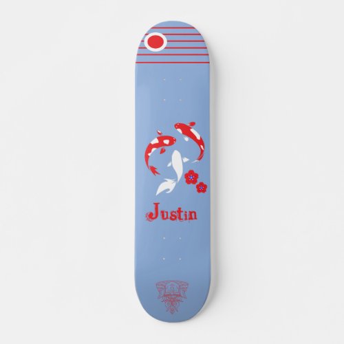 Japanese Samurai skateboard with name