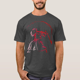 Japanese Samurai Swinging His Samurai Sword Japane T-Shirt