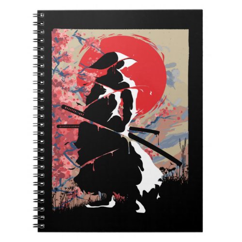 Japanese Samurai Warrior Japan Bushido Swordsman Notebook