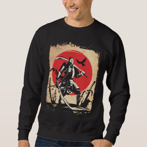 Japanese Samurai Warrior Japan Swordsmen Hero Sweatshirt