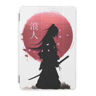 Japanese samurai warrior on red sun iPad mini cover