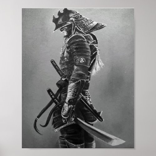 Japanese Samurai Warrior Poster