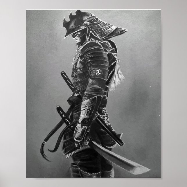 Japanese Samurai Warrior Poster (Front)