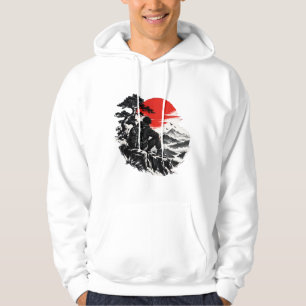Japanese Samurai Warrior Rising Sun Hoodie Aesth