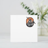 Japanese Samurai Warrior Sword Retro (Standing Front)