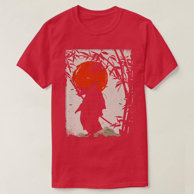 Japanese Samurai Warrior Swordsman  (2) T-Shirt (Design Front)
