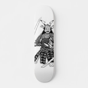 Japanese Samurai Warrior Tattoo Design Skateboard