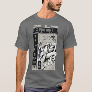 Japanese Samurai Warrior with Katana Sword  Manga  T-Shirt