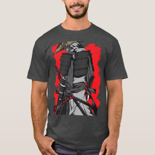 Japanese Samurai Warrior With Sword And Bushido Co T-Shirt