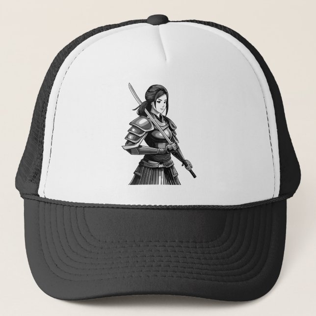 Japanese samurai warrior - woman trucker hat (Front)