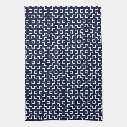 Japanese Sashiko Textured Pattern  Traditional Kitchen Towel