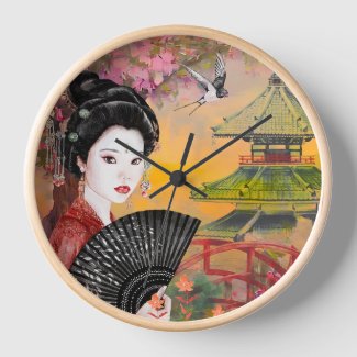 Japanese Scene With A Woman