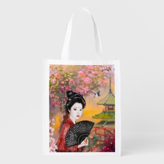 Japanese Scene With A Woman