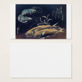 Japanese Sea Life Painting circa 1800's (Front & Back)