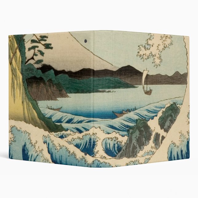 Japanese Sea of Satta Hiroshige Art  Binder (Background)