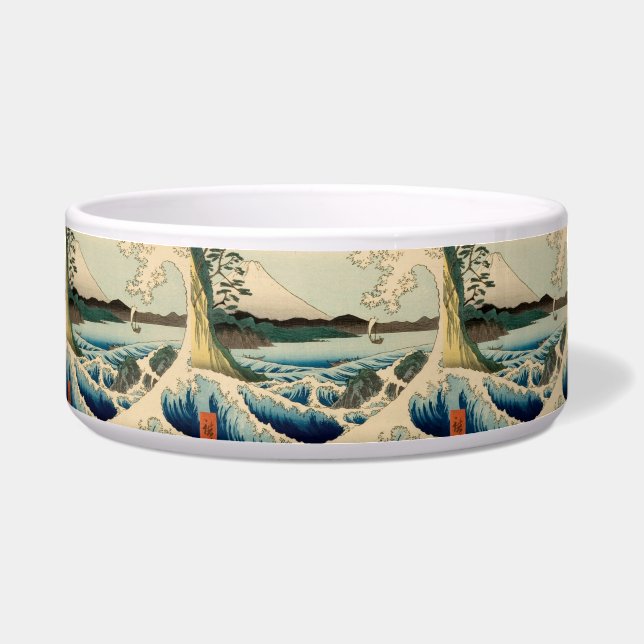 Japanese Sea of Satta Hiroshige Art  Bowl (Front)