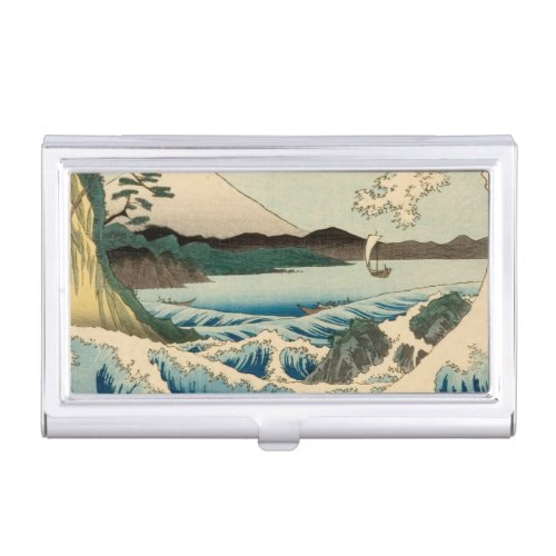 Japanese Sea of Satta Hiroshige Art  Business Card Holder