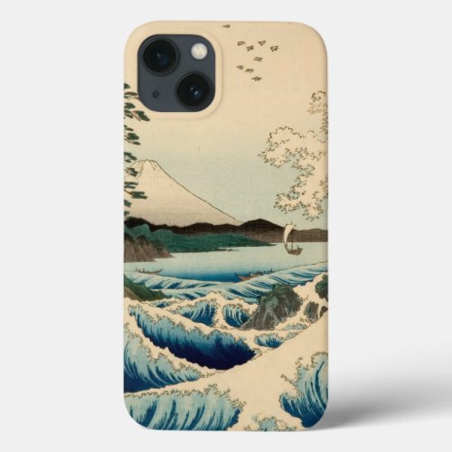 Japanese Sea of Satta Hiroshige Art  iPhone 13 Case