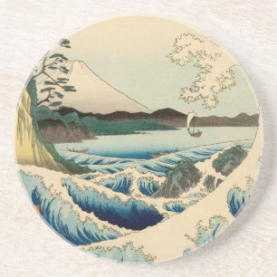 Japanese Sea of Satta Hiroshige Art Coaster