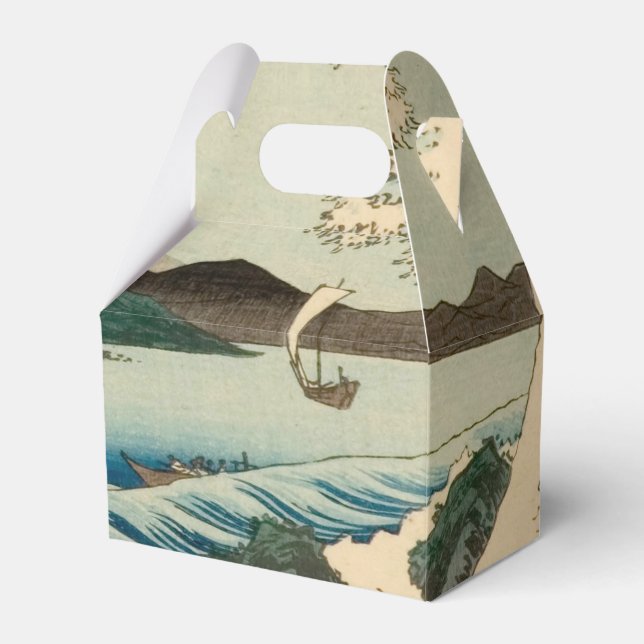 Japanese Sea of Satta Hiroshige Art  Favor Boxes (Front Side)