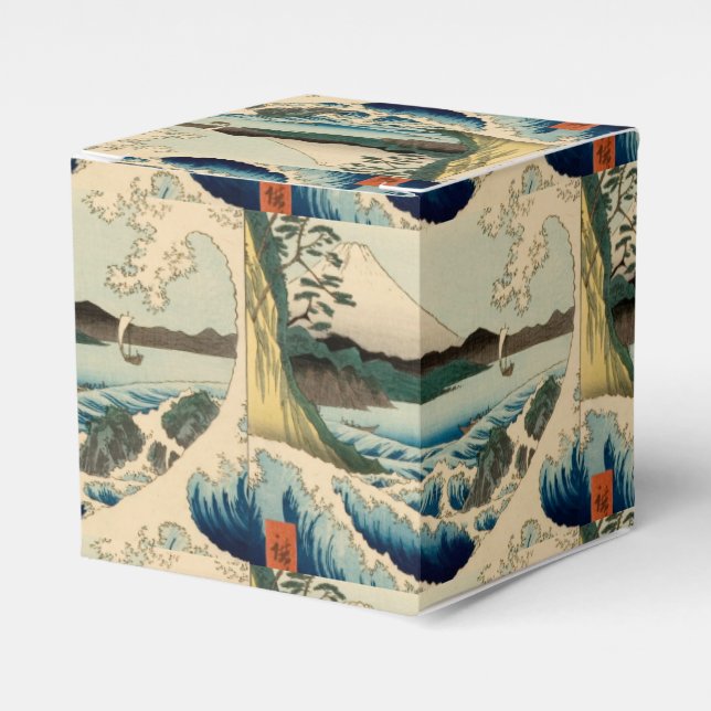 Japanese Sea of Satta Hiroshige Art  Favor Boxes (Front Side)