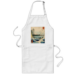 Japanese Sea of Satta Hiroshige Art Long Apron