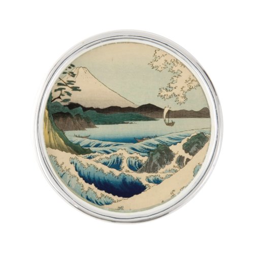 Japanese Sea of Satta Hiroshige Art  Pin