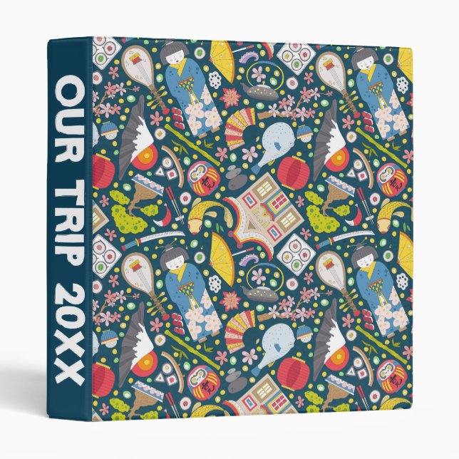 Japanese Seamless Pattern Binder (Front/Spine)
