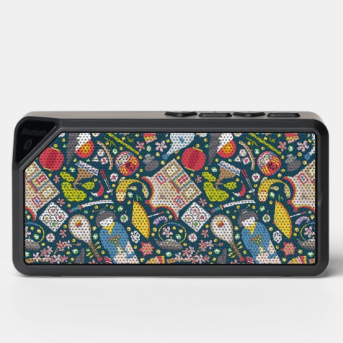 Japanese Seamless Pattern Bluetooth Speaker