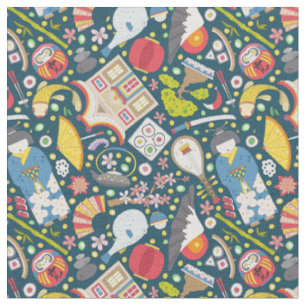 Japanese Seamless Pattern Fabric