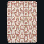 Japanese Seigaiha Wave Rust Terracotta iPad Air Cover<br><div class="desc">Japanese Seigaiha Wave - Black and White - Pattern - Rust,  Earth Tones,  Terracotta.</div>