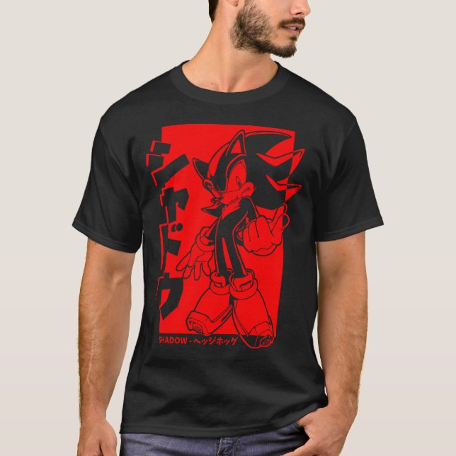 Japanese Shadow The Hedgehog T-Shirt (Front)