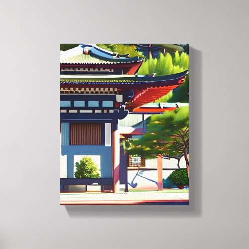 Japanese Shrine Canvas Print