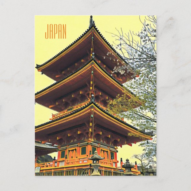 Japanese shrine scenery Japan travel Postcard (Front)