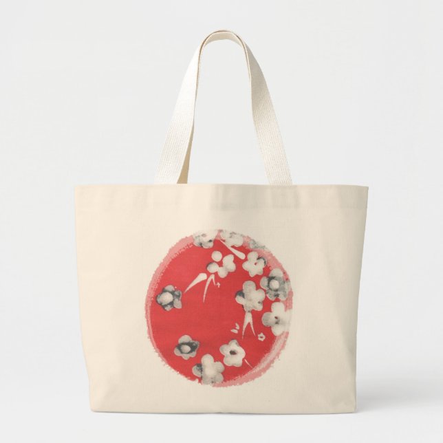 Japanese silk design jumbo tote (Front)