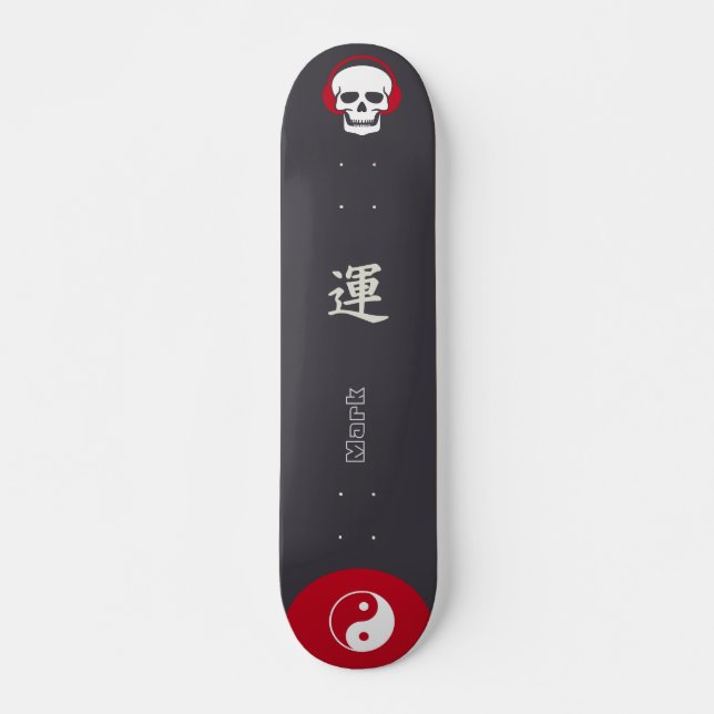 Japanese Skateboard Style with Monogram "Wind" (Front)