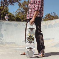 Japanese Skull Samurai Katanas Skateboard
